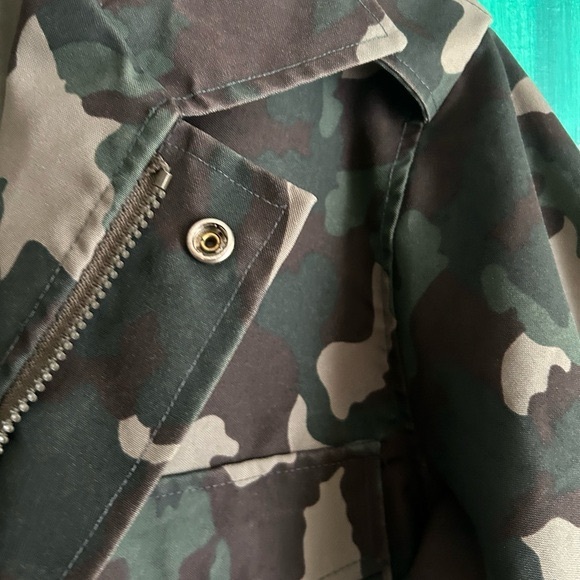 Vintage Camouflage Military Field Jacket 42R XL - Picture 5 of 16